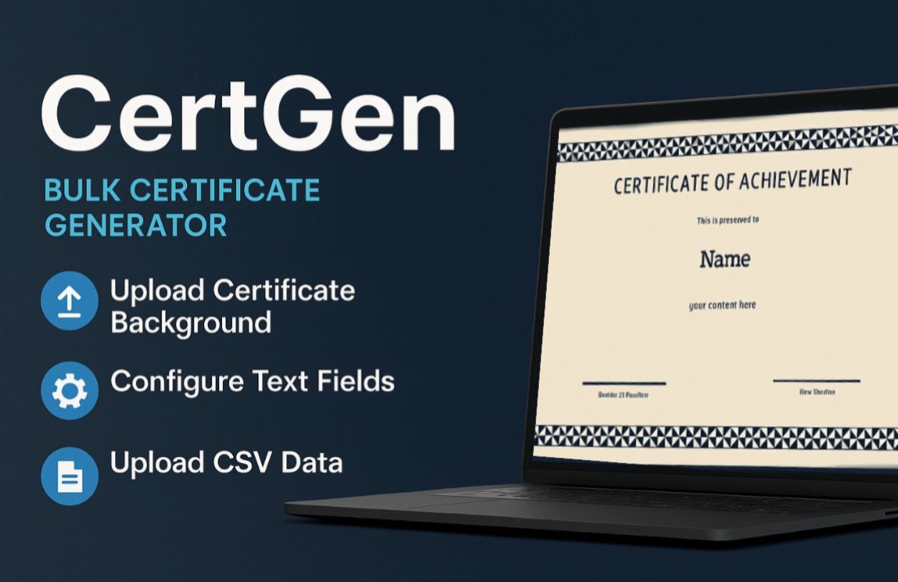 CertGen – Bulk Certificate Generator